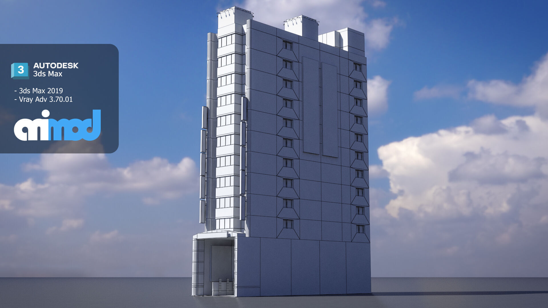 Japanese Building 0013 3D model_6