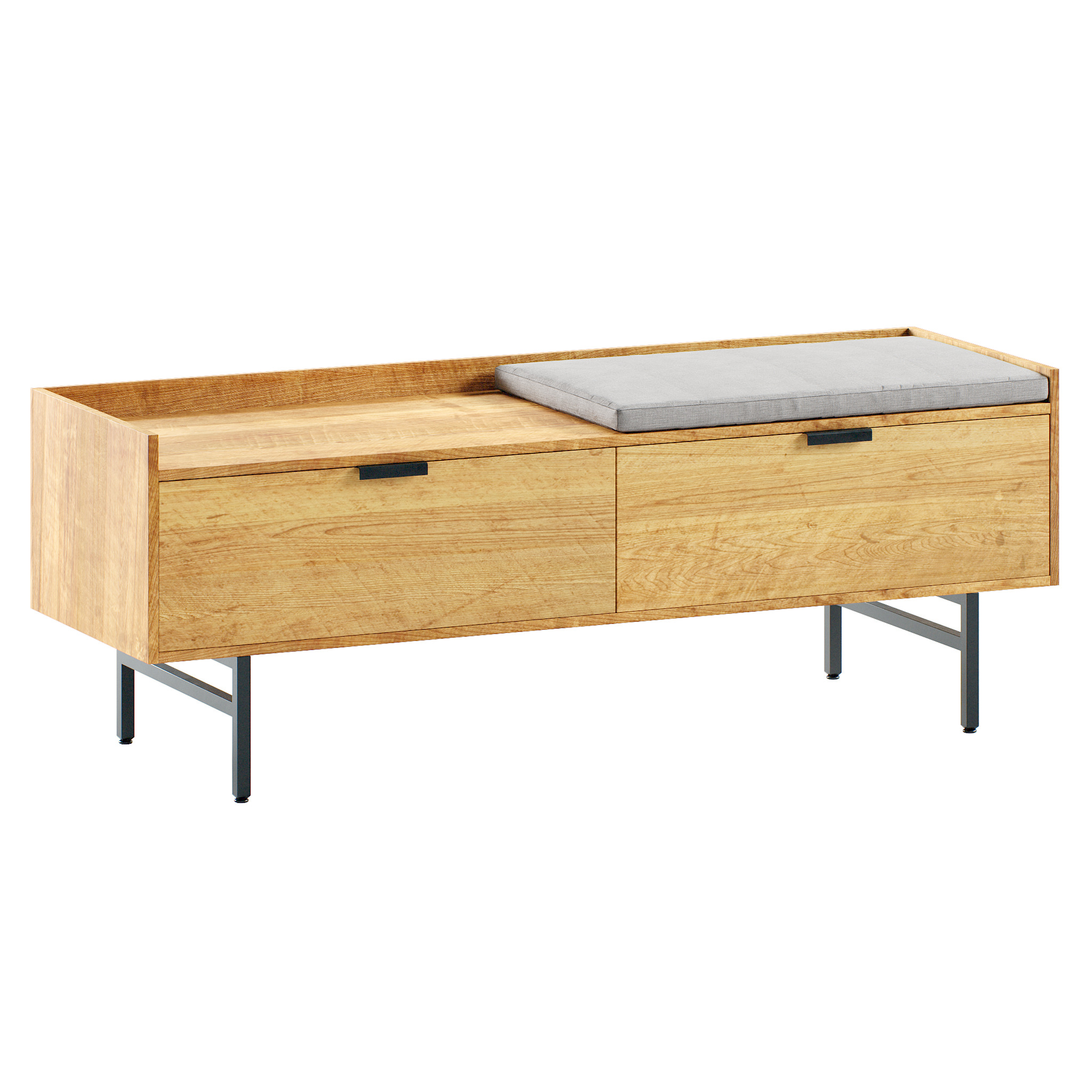 Hallway benches set 4 3D model_1