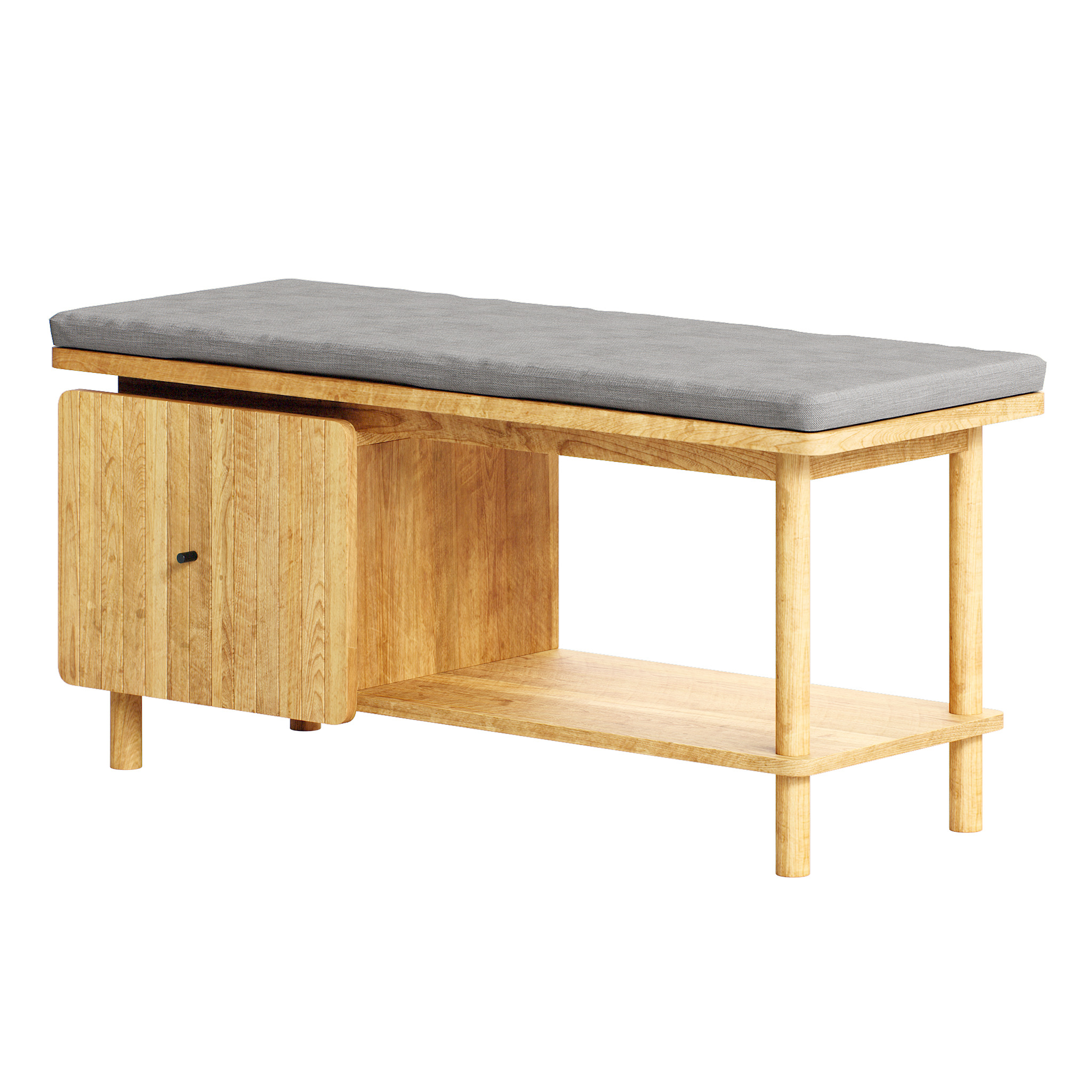 Hallway benches set 4 3D model_8