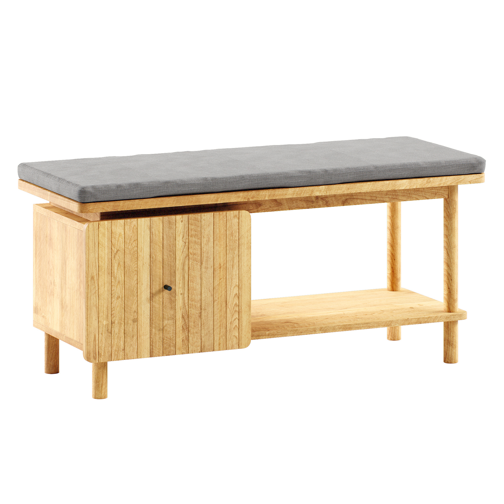 Hallway benches set 4 3D model_3