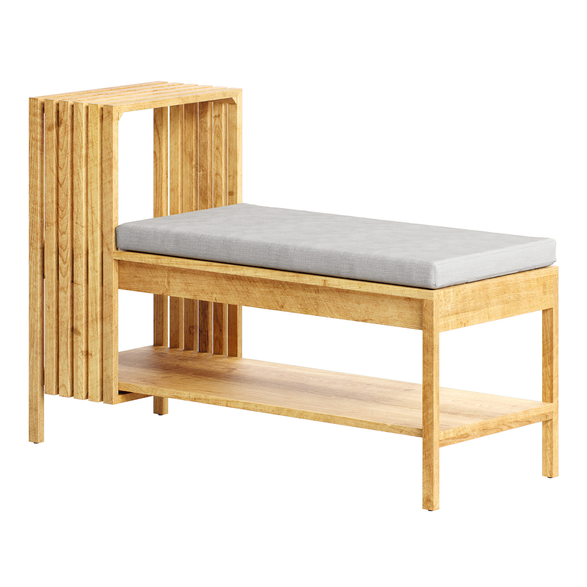 Hallway benches set 4 3D model_6