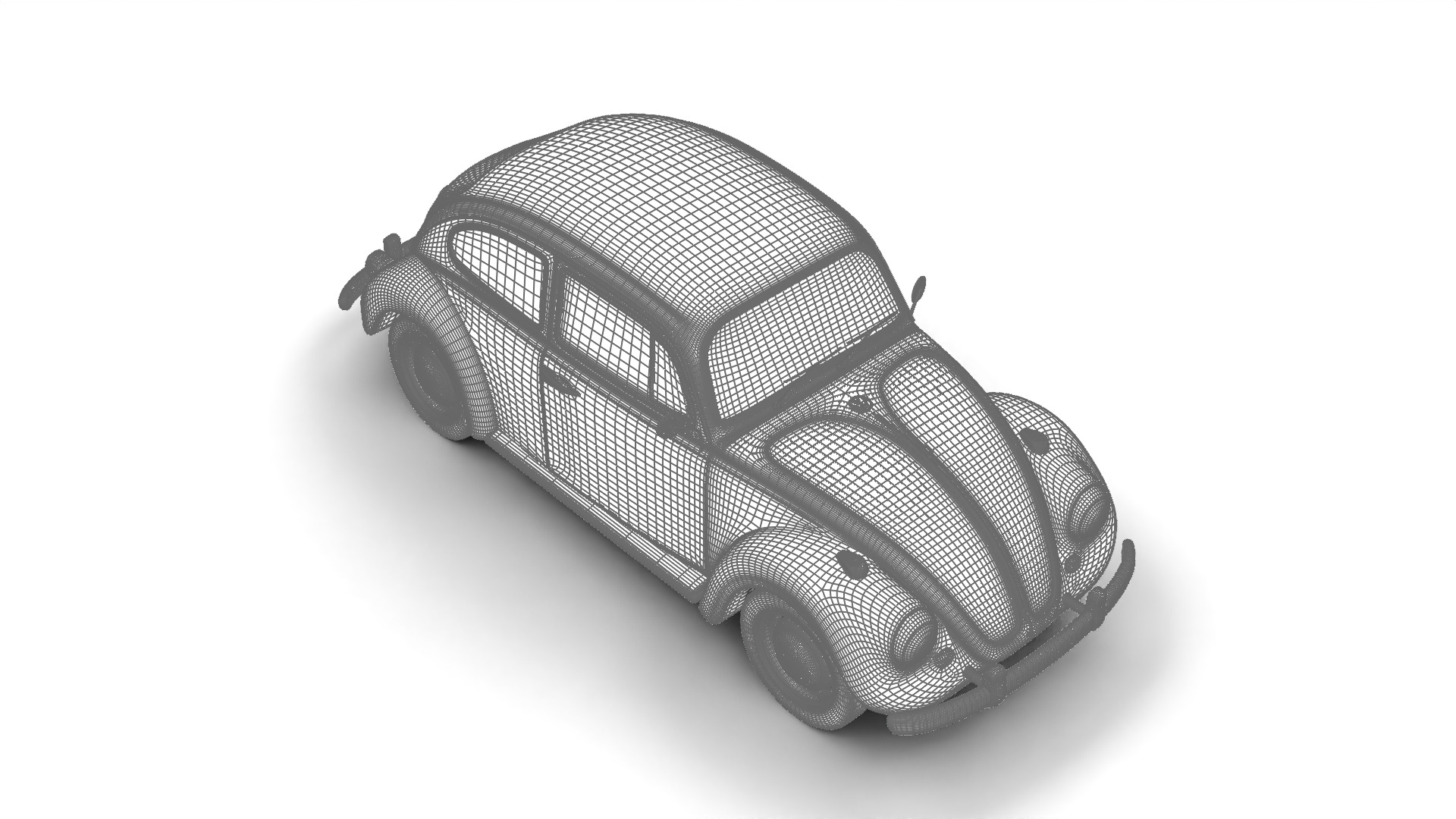 Volkswagen Beetle Type 1 1200 1965 3d model 3D model_35