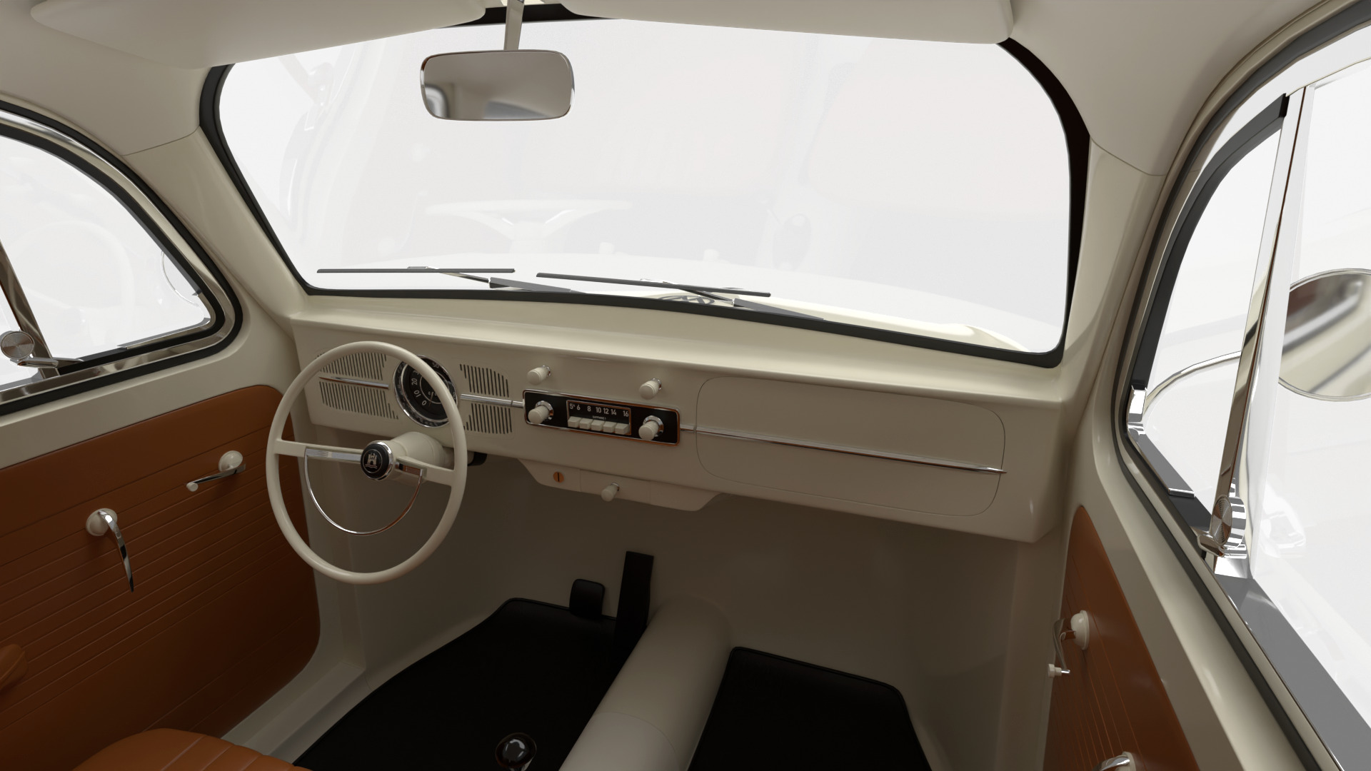 Volkswagen Beetle Type 1 1200 1965 3d model 3D model_23