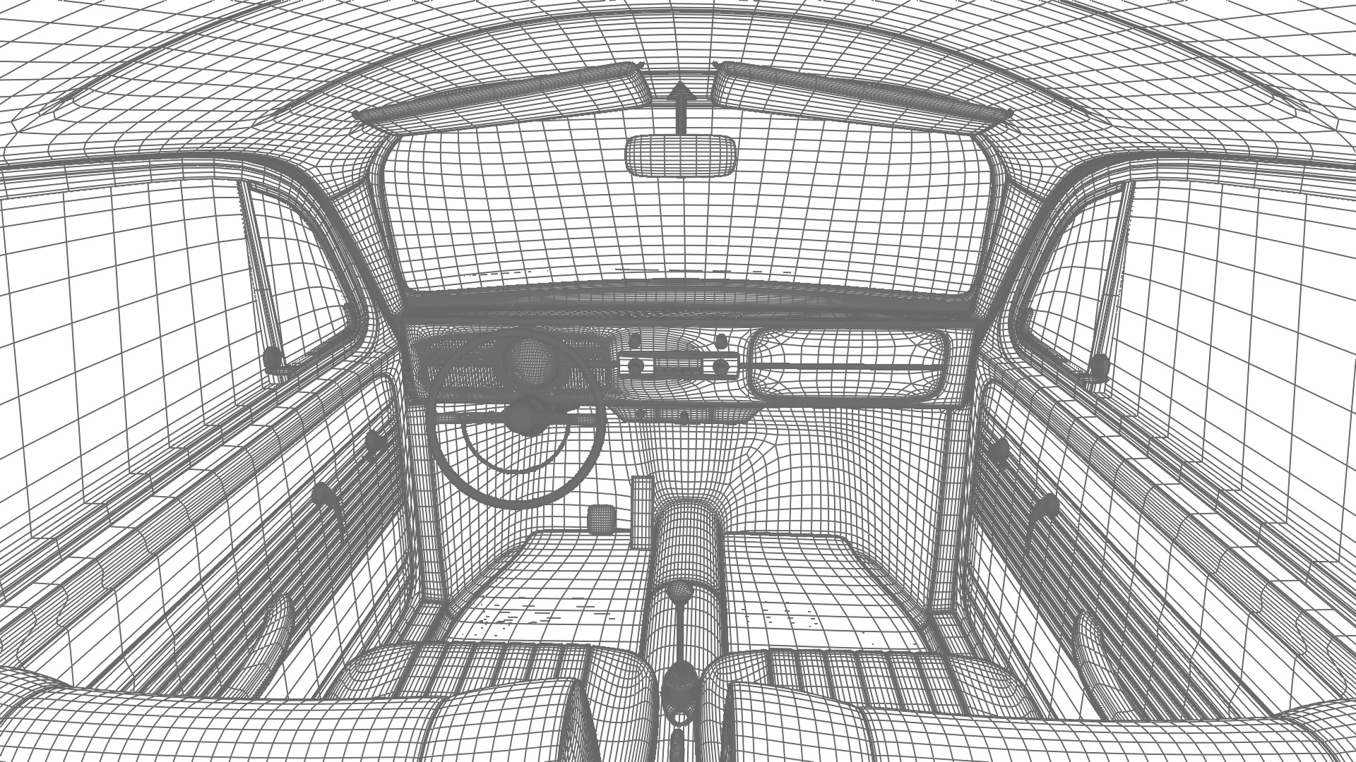 Volkswagen Beetle Type 1 1200 1965 3d model 3D model_46