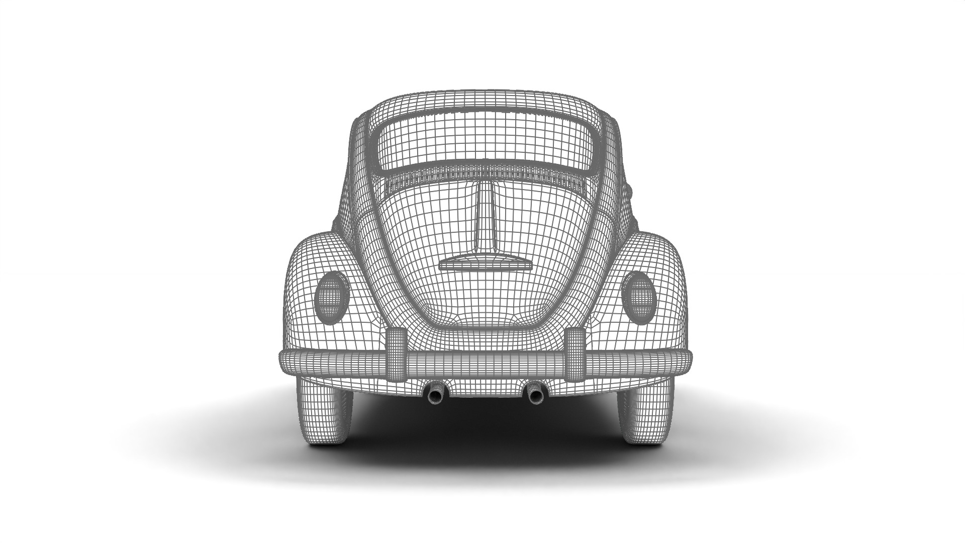 Volkswagen Beetle Type 1 1200 1965 3d model 3D model_38