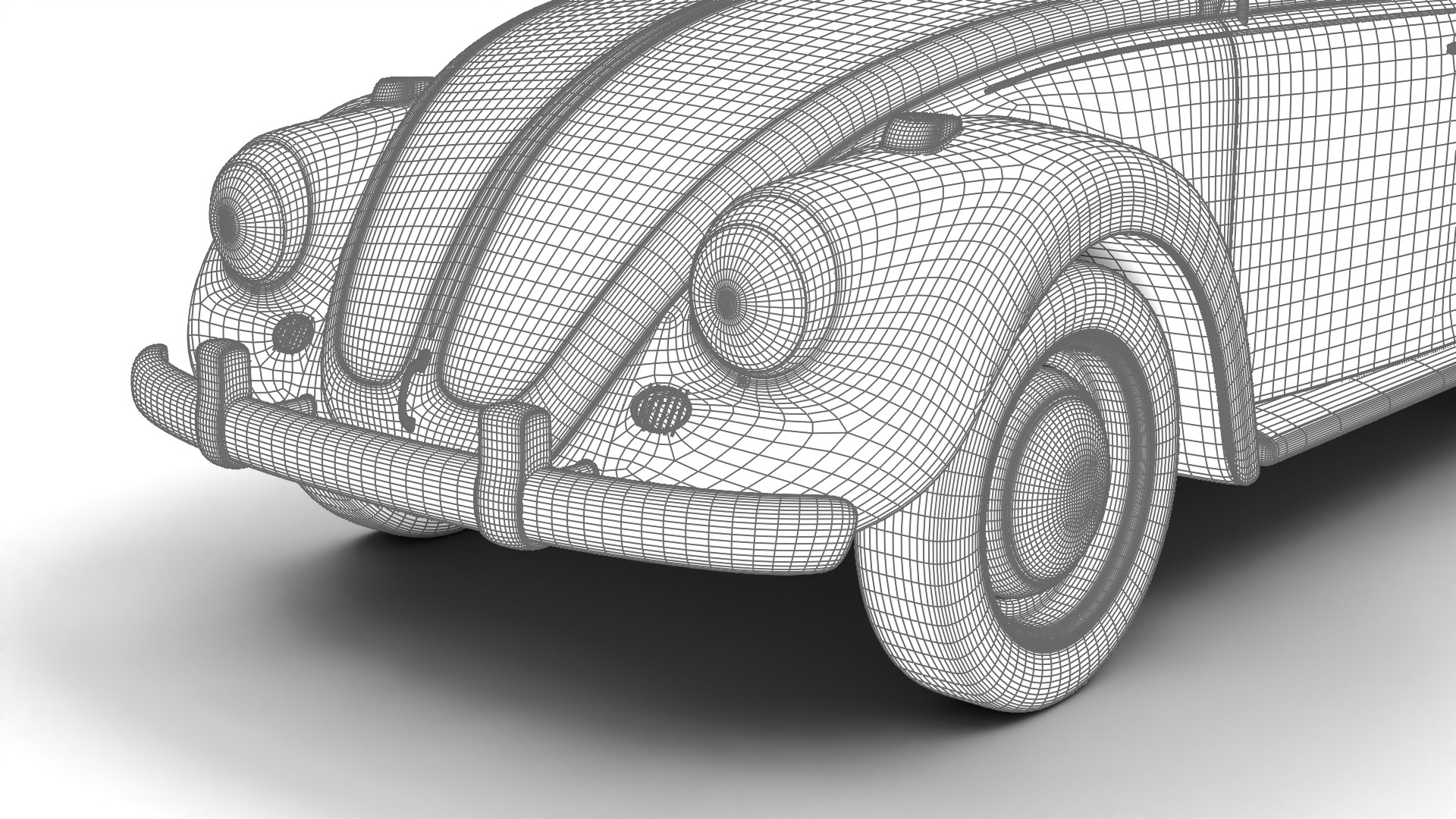 Volkswagen Beetle Type 1 1200 1965 3d model 3D model_29