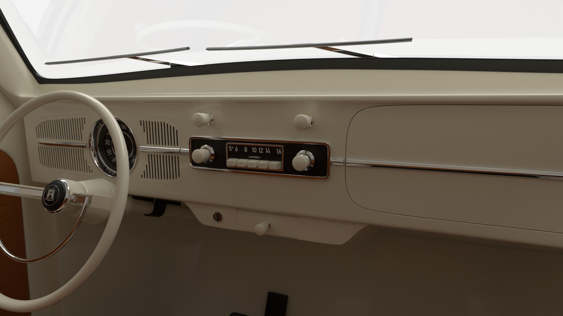 Volkswagen Beetle Type 1 1200 1965 3d model 3D model_25