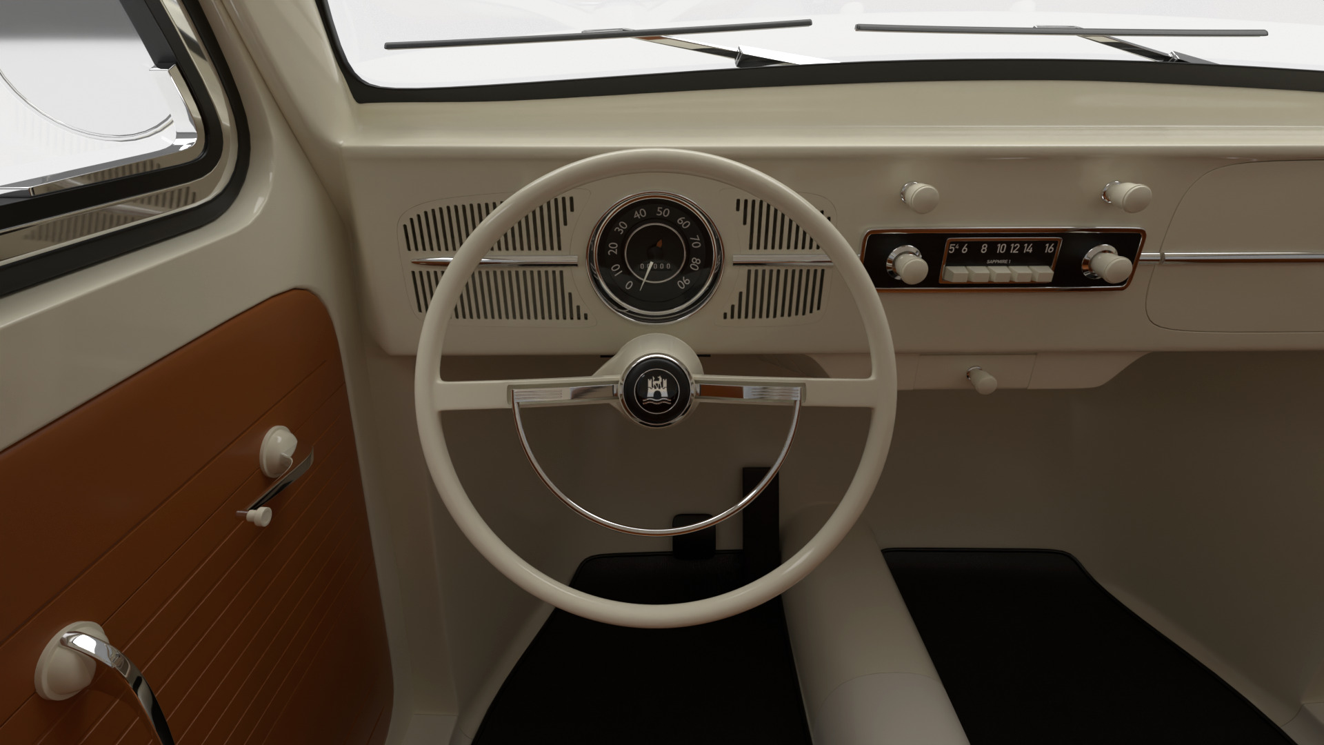 Volkswagen Beetle Type 1 1200 1965 3d model 3D model_24