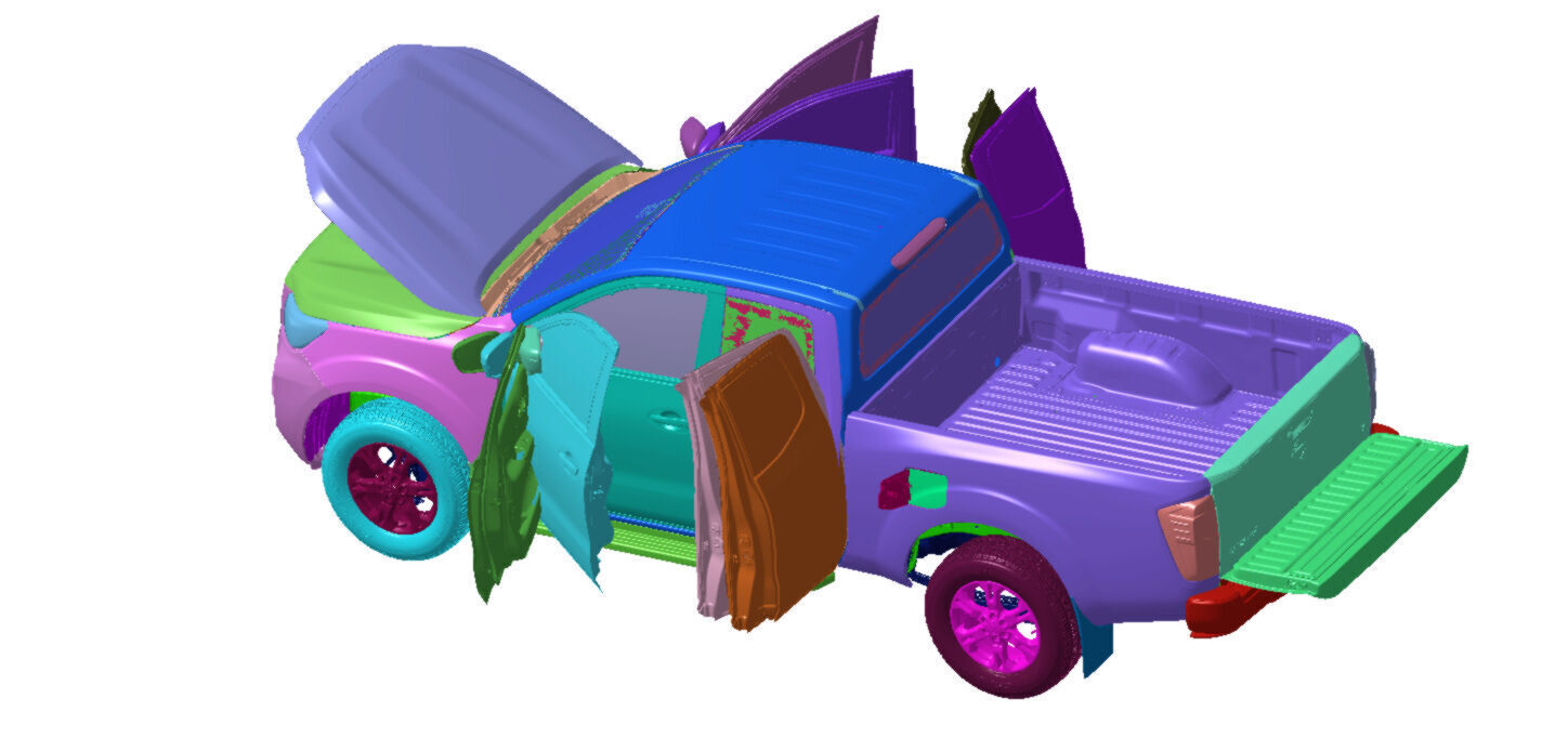 Nissan Navara 7AT 2021 Vehicle 3d scan model STL Format 3D model_2