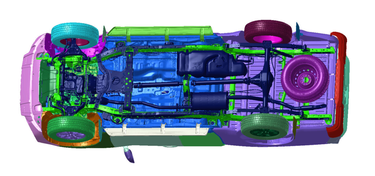 Nissan Navara 7AT 2021 Vehicle 3d scan model STL Format 3D model_4