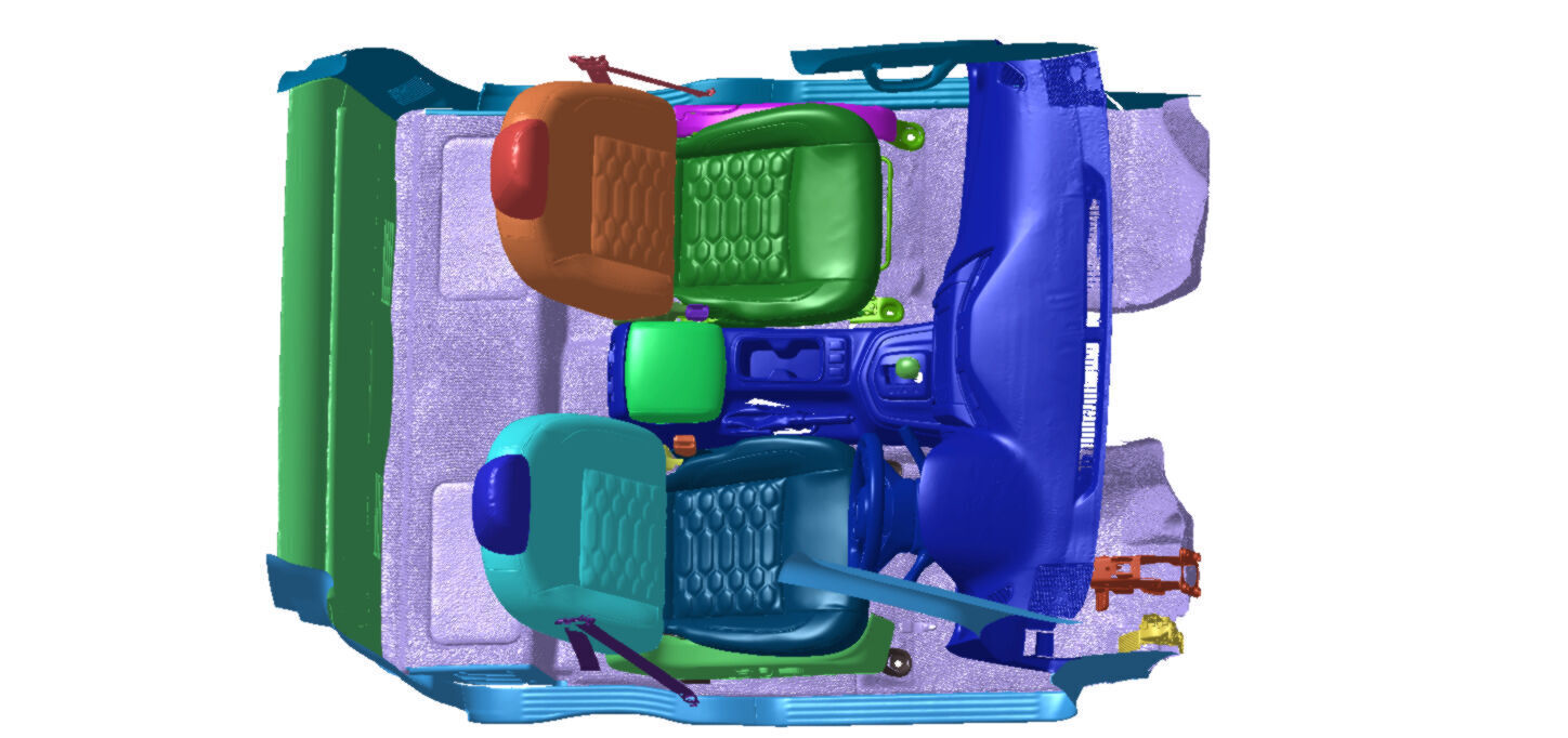 Nissan Navara 7AT 2021 Vehicle 3d scan model STL Format 3D model_9