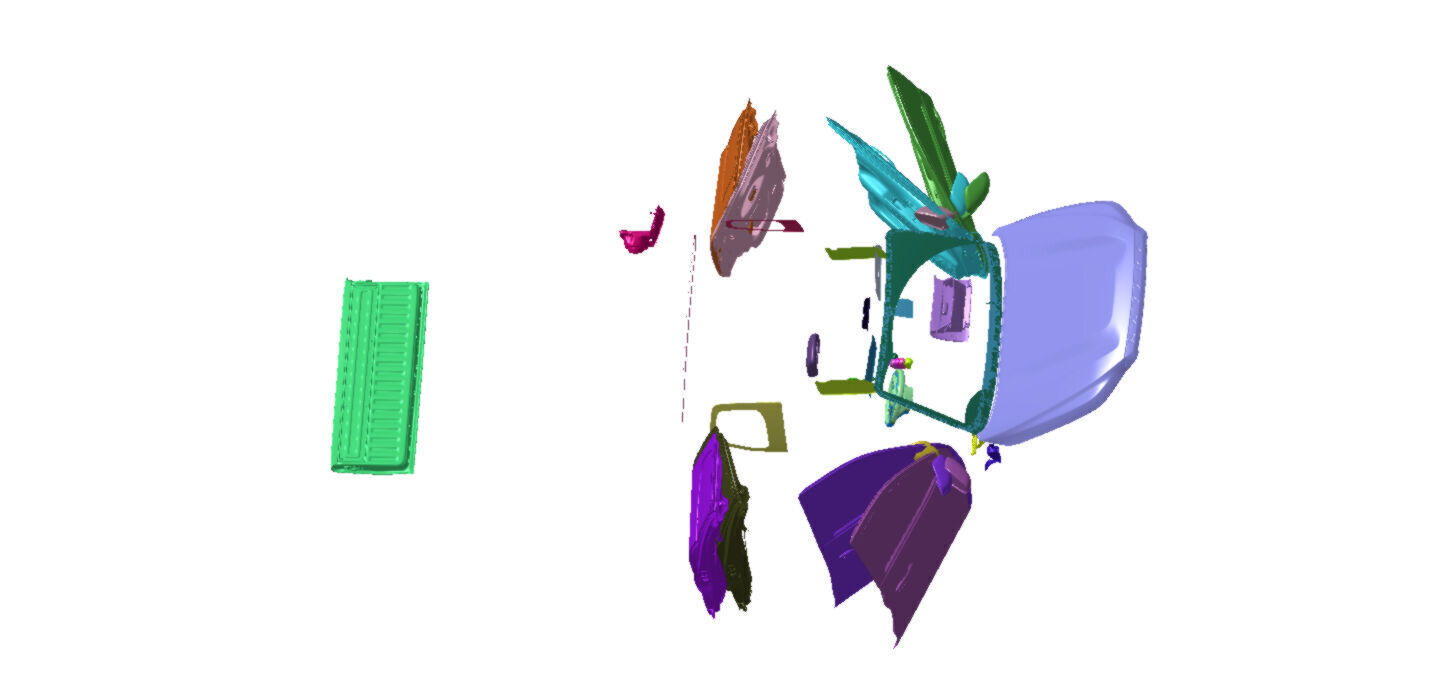 Nissan Navara 7AT 2021 Vehicle 3d scan model STL Format 3D model_10