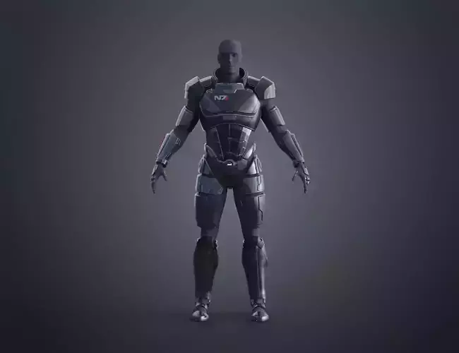 N7 Male Shepard Armor - Mass Effect 3D print model