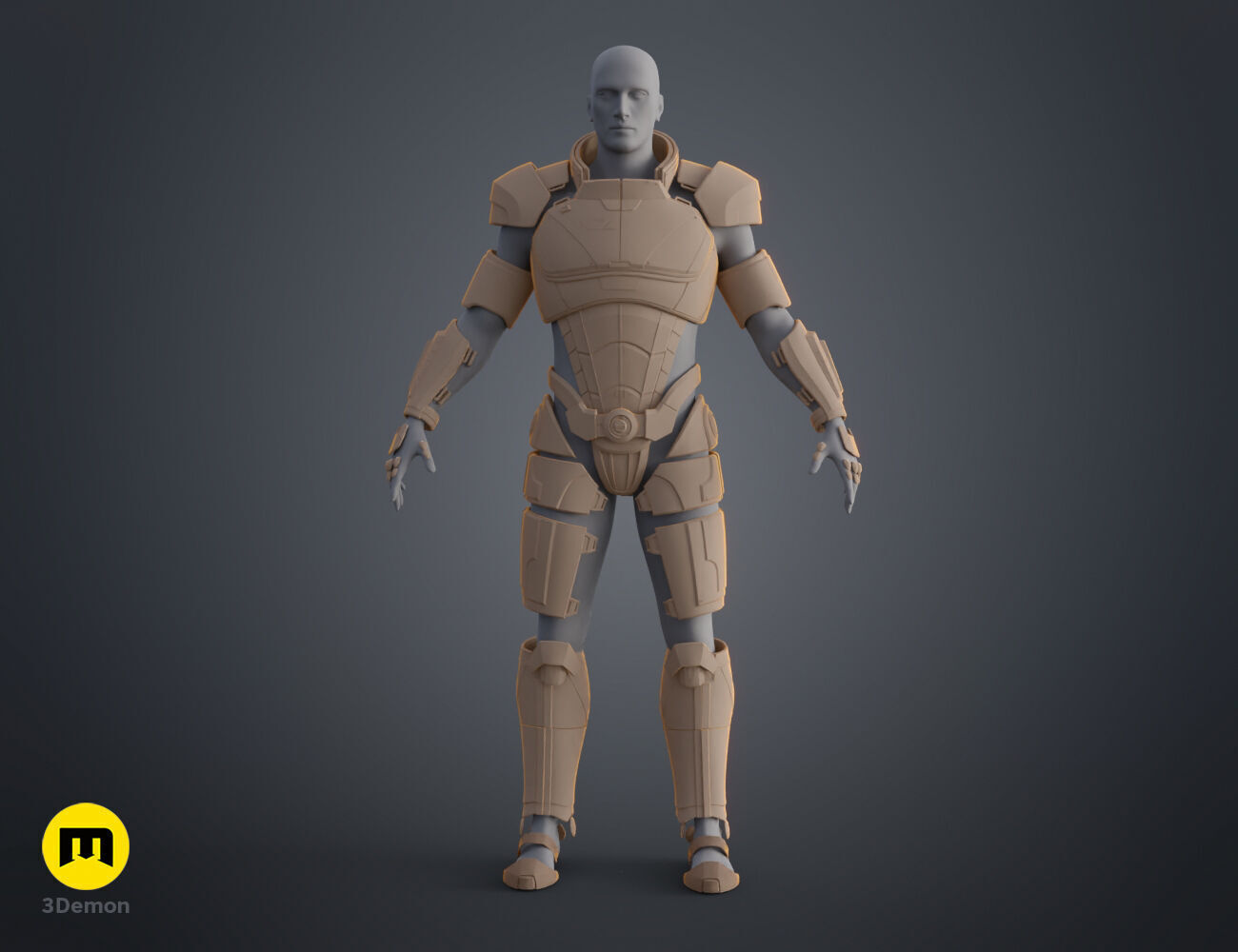 N7 Male Shepard Armor - Mass Effect 3D model 3D printable | CGTrader