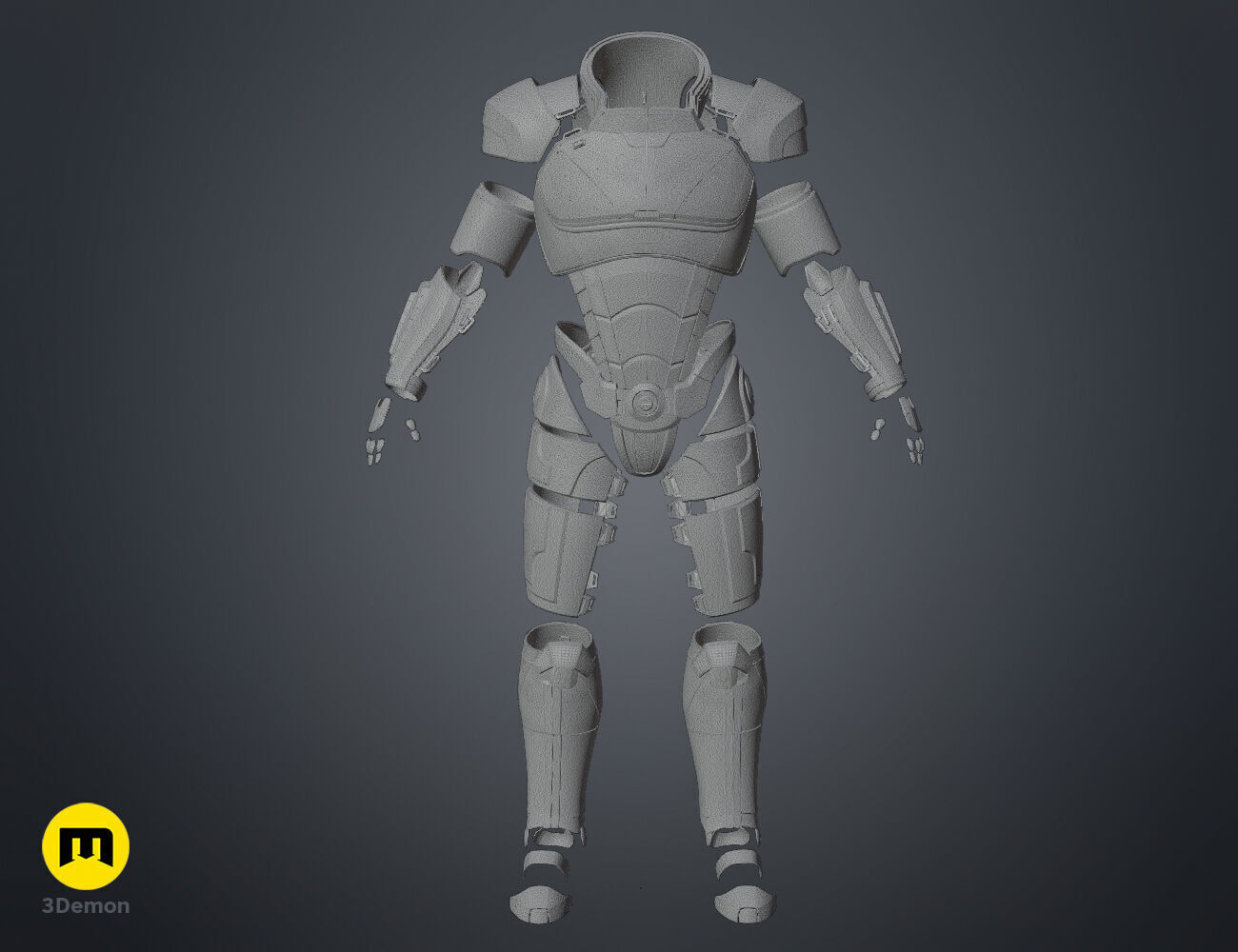 N7 Male Shepard Armor - Mass Effect 3D model 3D printable | CGTrader