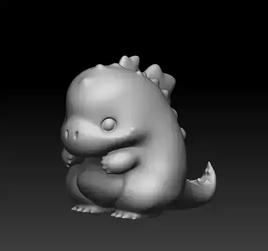 Godzilla Chibi Cute 3D  3D print model