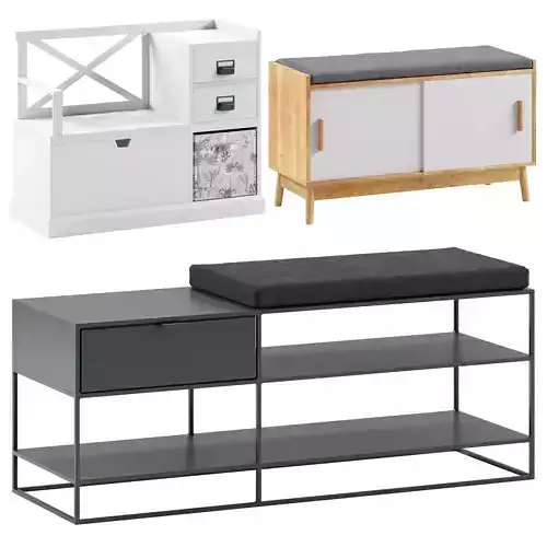 Hallway benches set 5