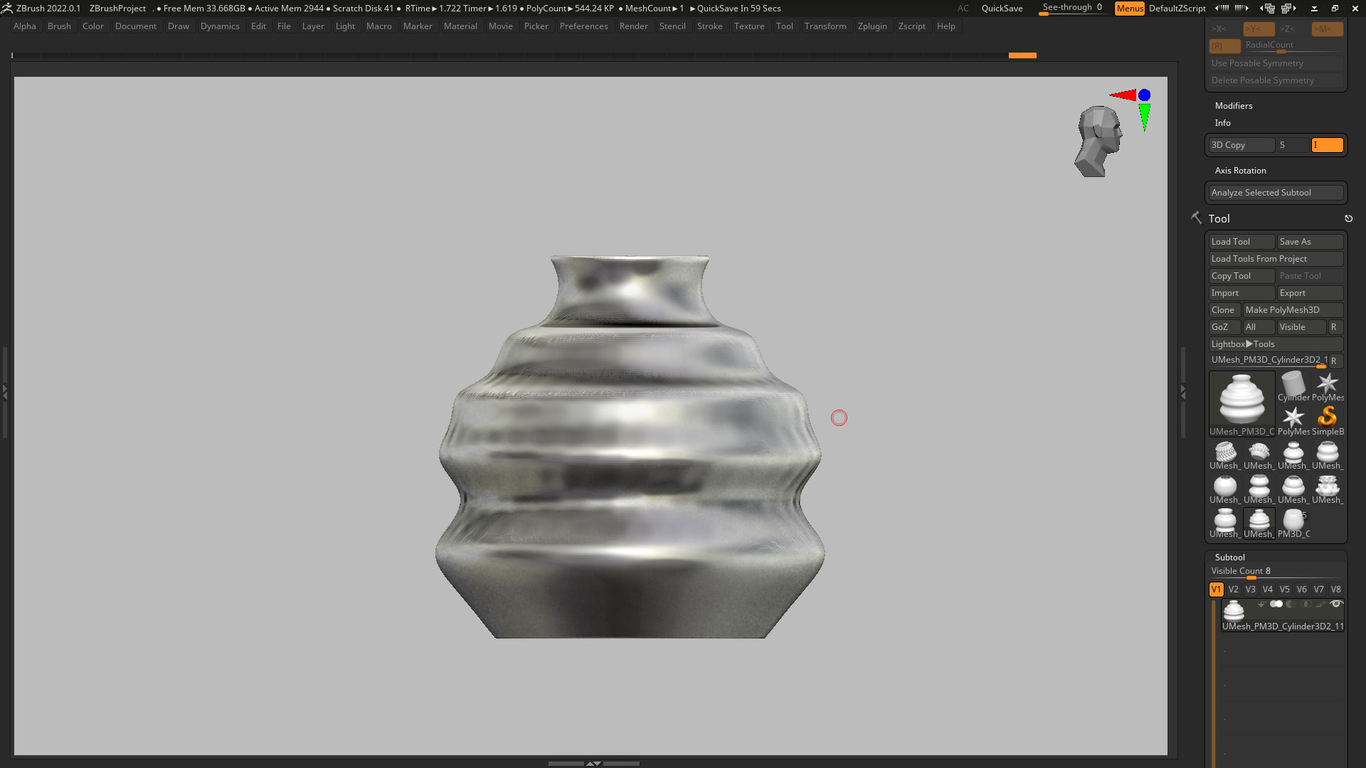 vase 3d print 676 3D print model_4