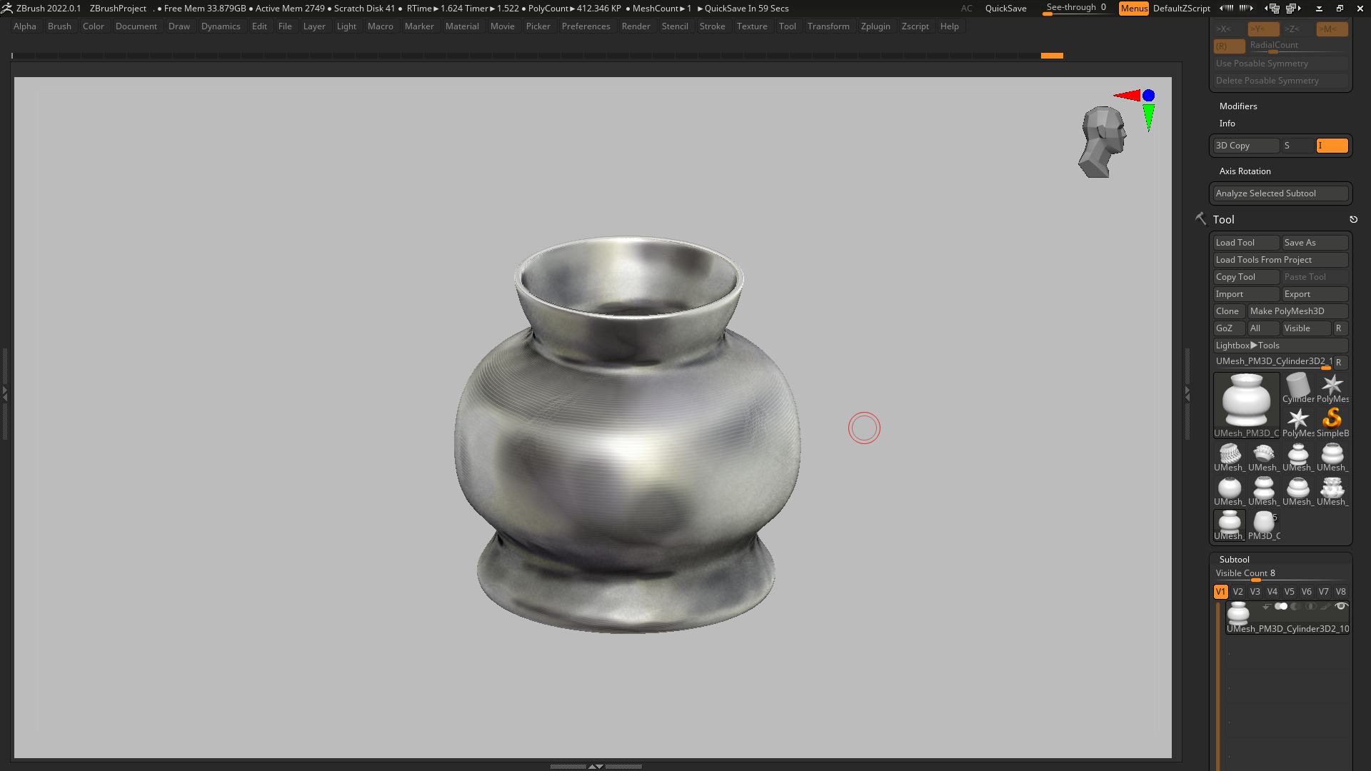 vase 3d print 675 3D print model_3