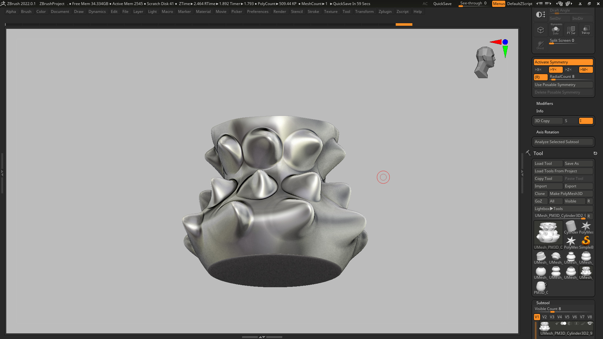 vase 3d print 674 3D print model_5