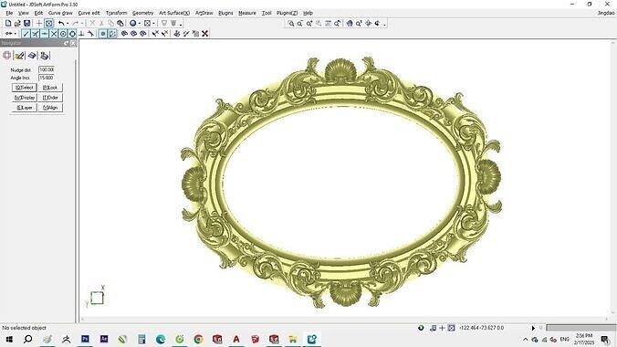 Classic mirror frame wood  interior luxurious 3D model 3D model 3D model