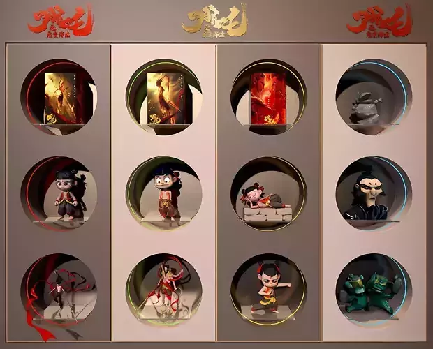Modern Handmade Cabinet Nezha Handmade Cabinet  3D model