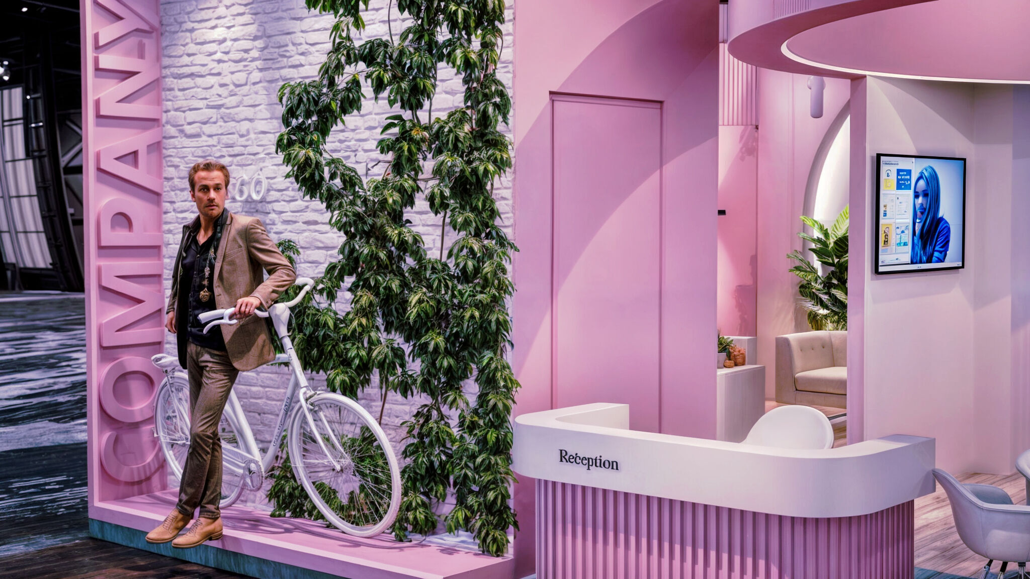 Exhibition stand 3D model_4