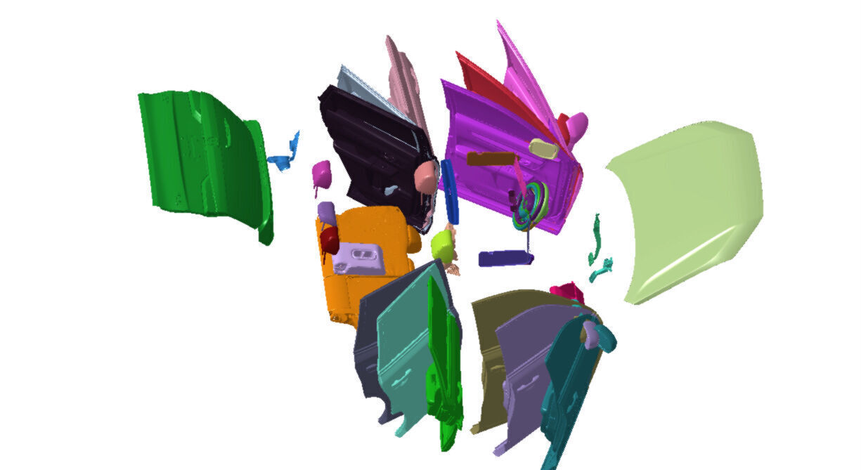 Honda CR-V Hybrid AWD Sport Touring 2023 Vehicle 3d scan model 3D model_10