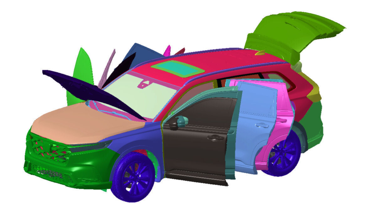 Honda CR-V Hybrid AWD Sport Touring 2023 Vehicle 3d scan model 3D model_1