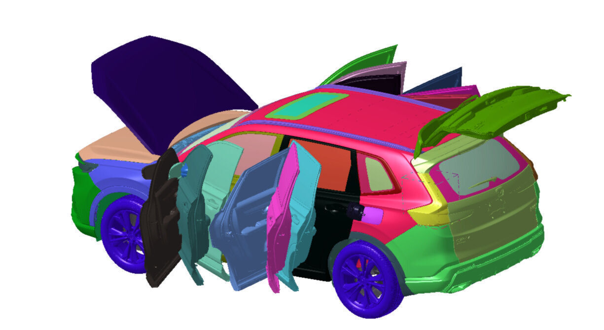 Honda CR-V Hybrid AWD Sport Touring 2023 Vehicle 3d scan model 3D model_5