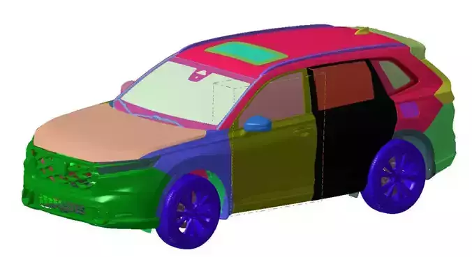 Honda CR-V Hybrid AWD Sport Touring 2023 Vehicle 3d scan model