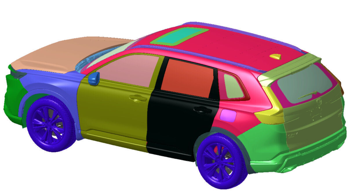 Honda CR-V Hybrid AWD Sport Touring 2023 Vehicle 3d scan model 3D model_2