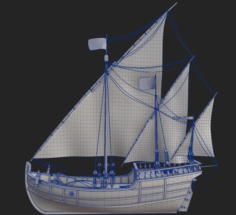 Nina Caravel 3D model_8
