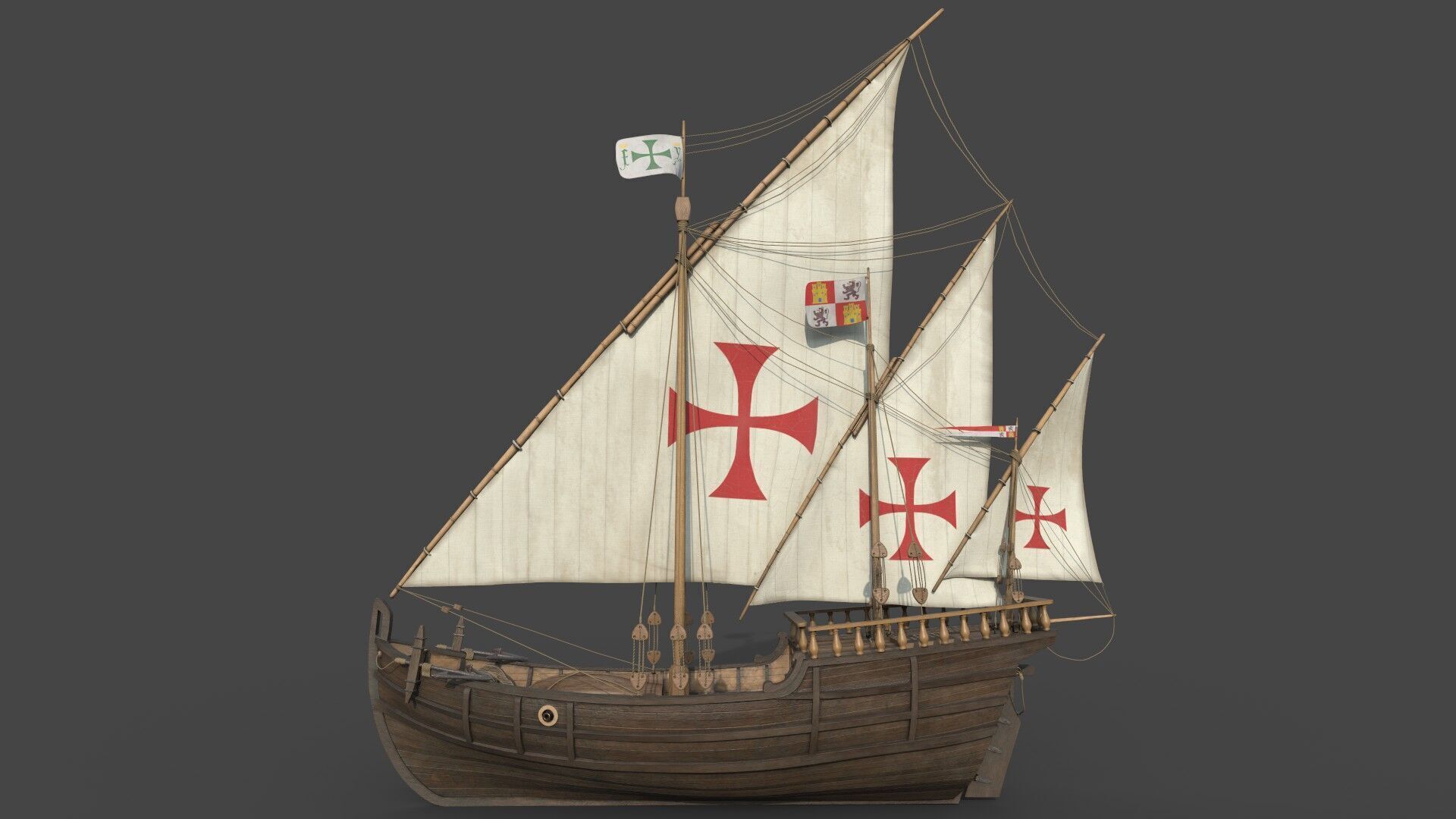 Nina Caravel 3D model_1