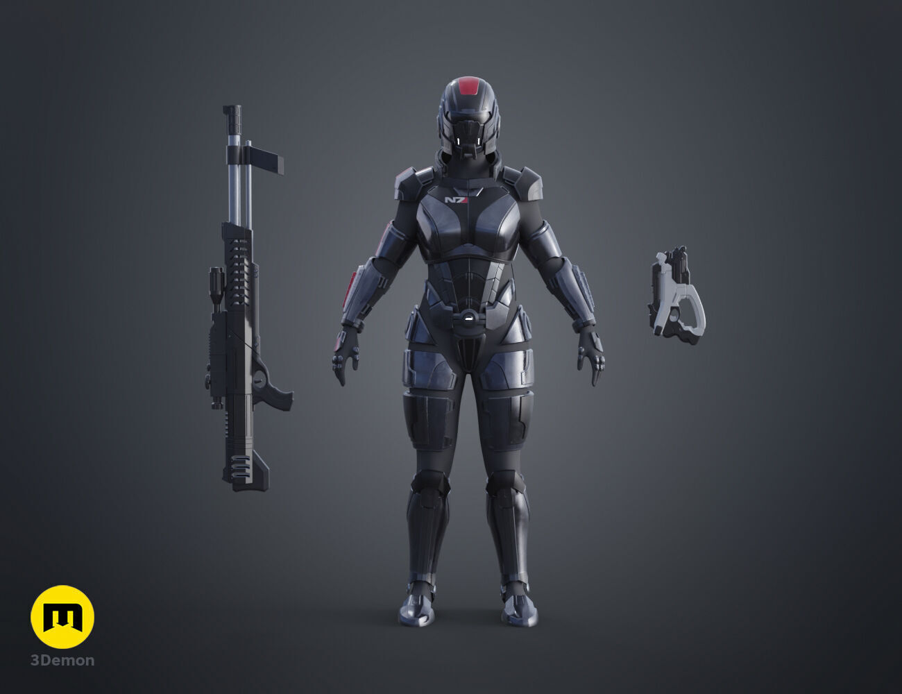 Mass Effect Commander Shepard Cosplay Collection 3D model 3D printable ...