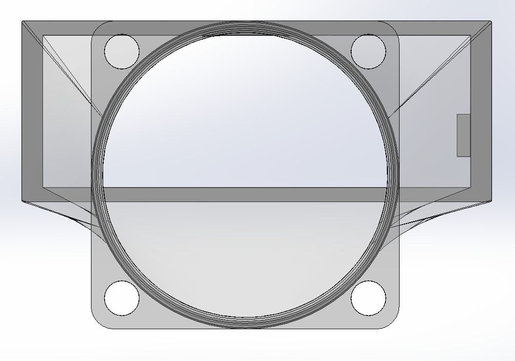 Tesla long duct for 40x40xXX fan 3D print model_4