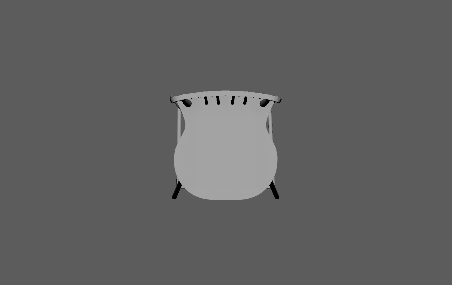 Bar Stool Counter Stool Low-poly 3D model_18