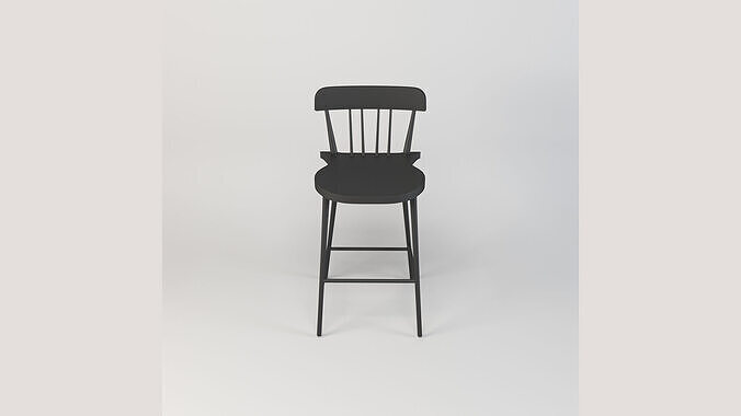 Bar Stool Counter Stool Low-poly 3D model 4