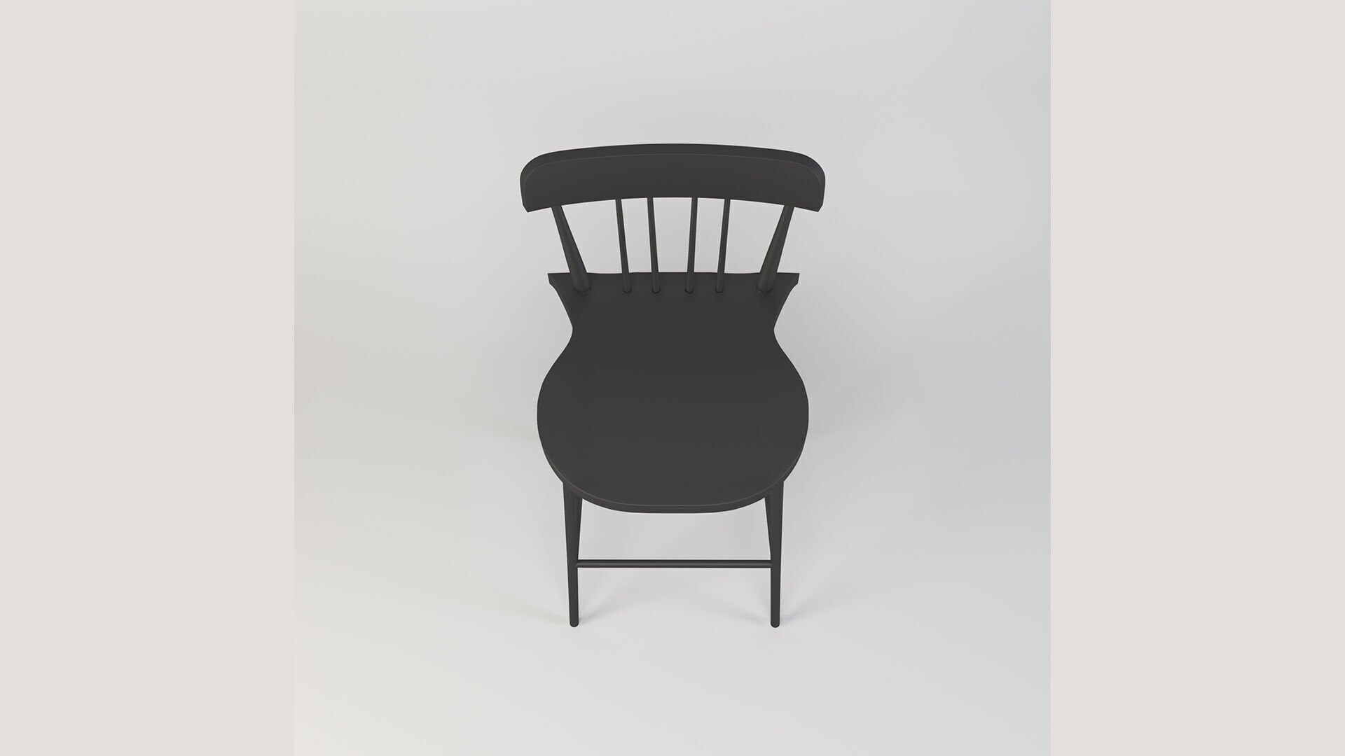 Bar Stool Counter Stool Low-poly 3D model_5