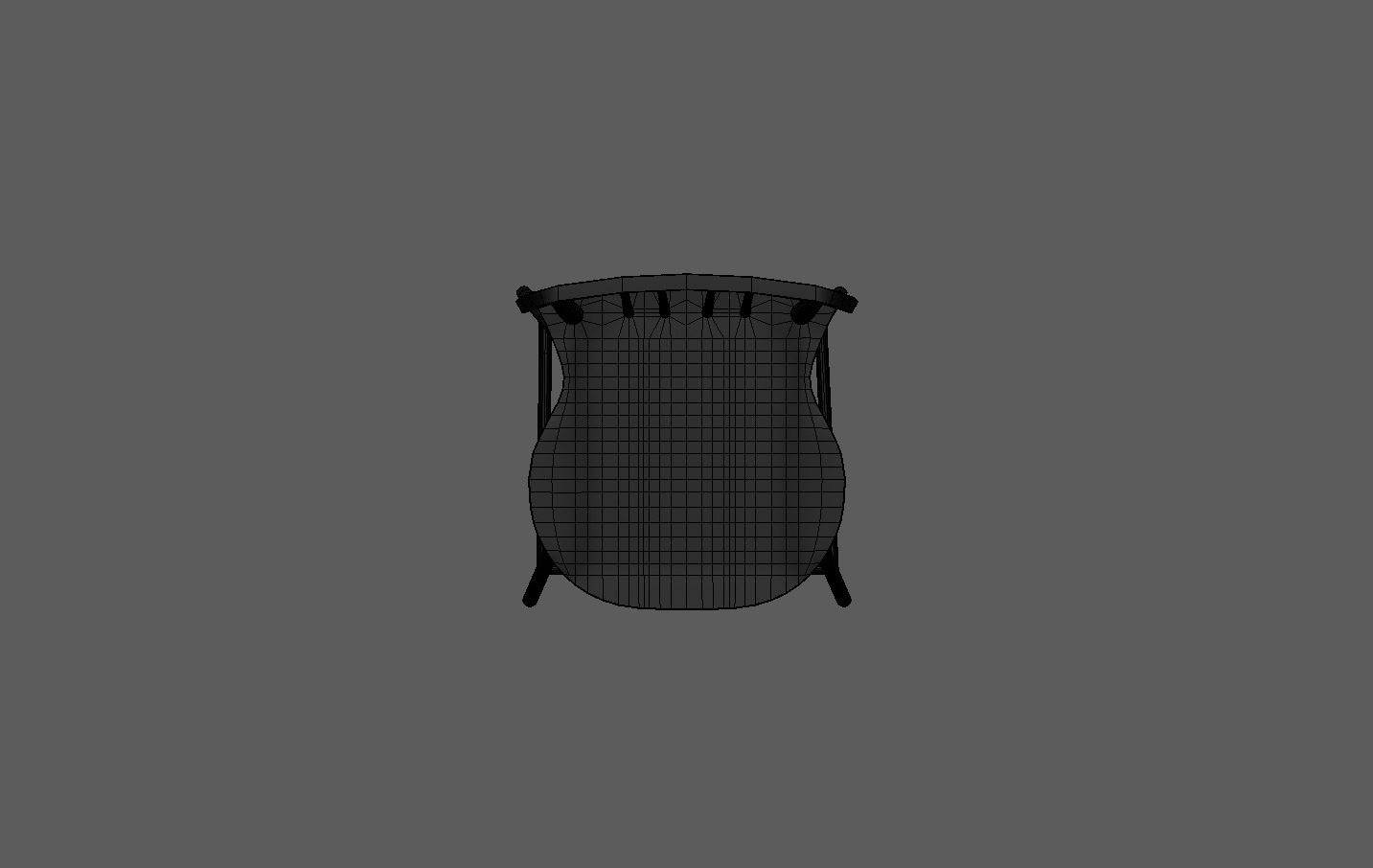 Bar Stool Counter Stool Low-poly 3D model_17