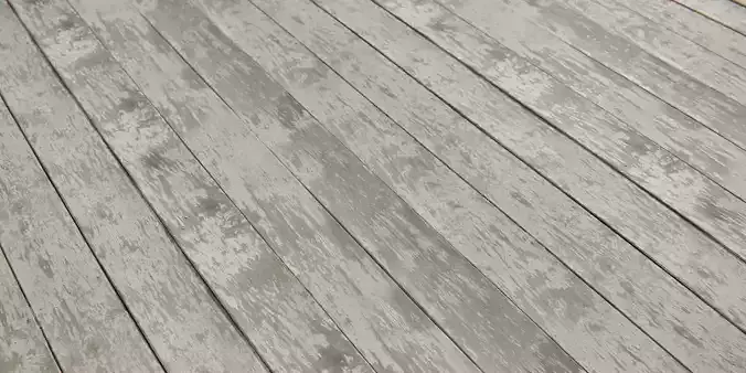 White Painted Wood Planks