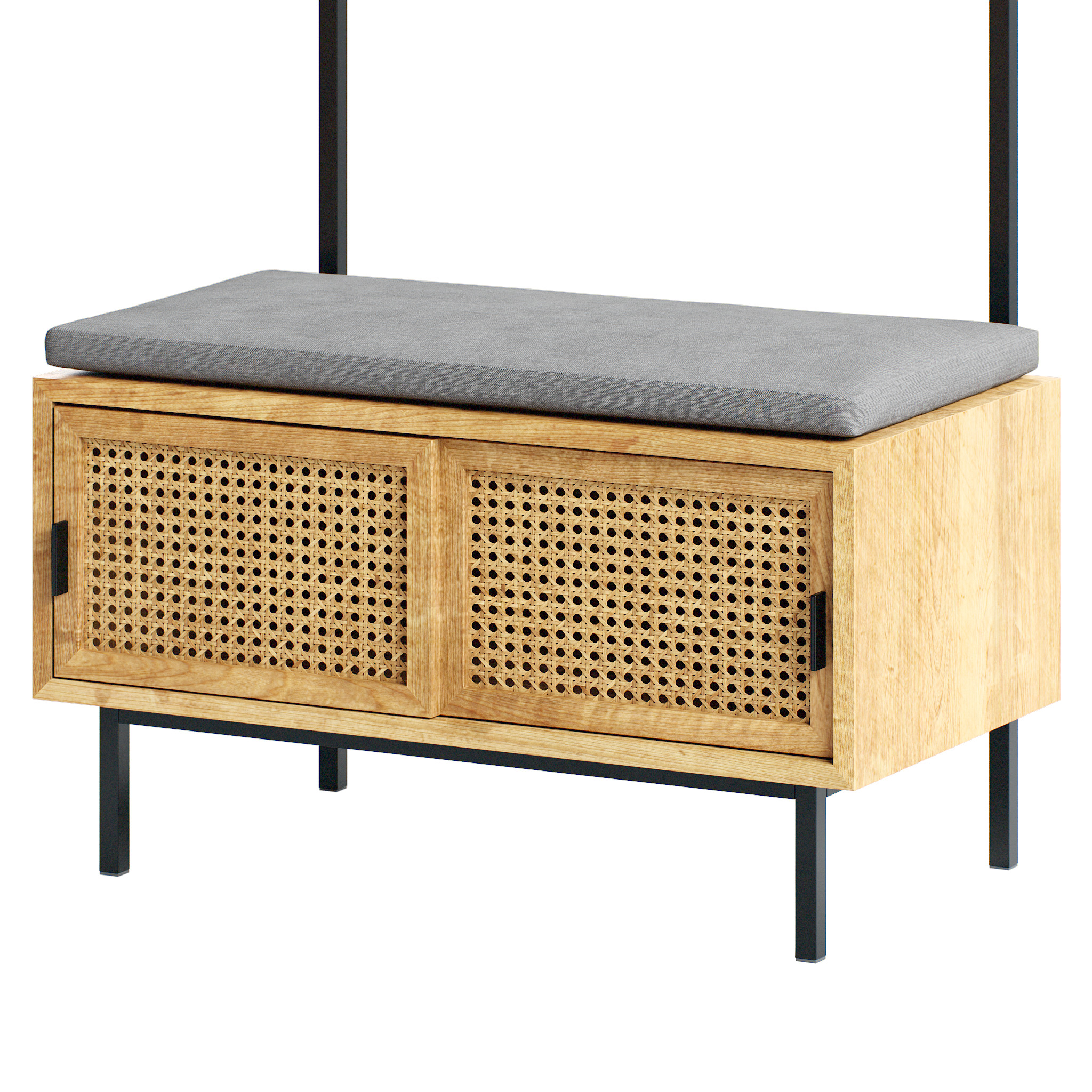 Wardrobe with bench Gabin and Waska 3D model_8