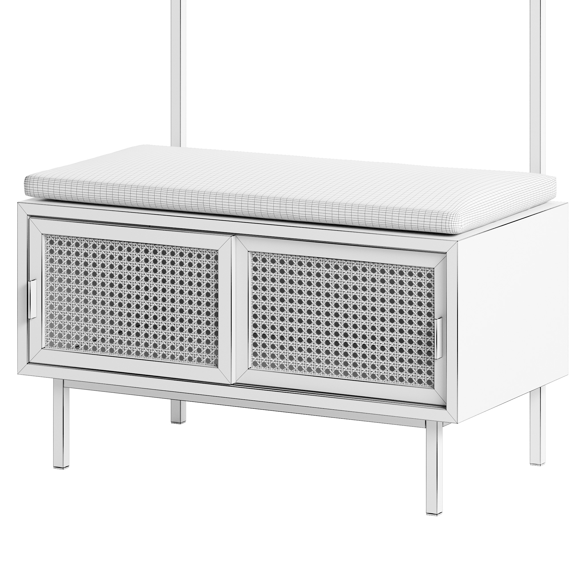 Wardrobe with bench Gabin and Waska 3D model_9