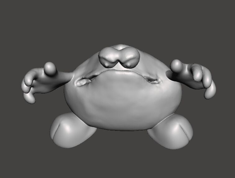 TRAP DOOR THE BIG RED THING FANTASY FIGURE MODEL TOY SCULPTURE 3D print model_8