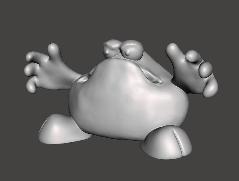 TRAP DOOR THE BIG RED THING FANTASY FIGURE MODEL TOY SCULPTURE 3D print model_2