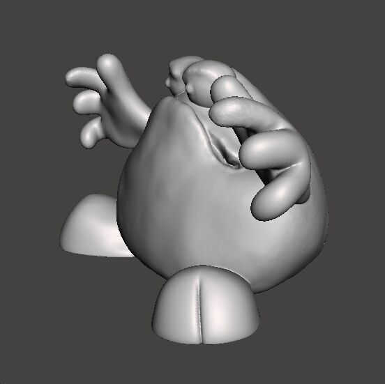 TRAP DOOR THE BIG RED THING FANTASY FIGURE MODEL TOY SCULPTURE 3D print model_5