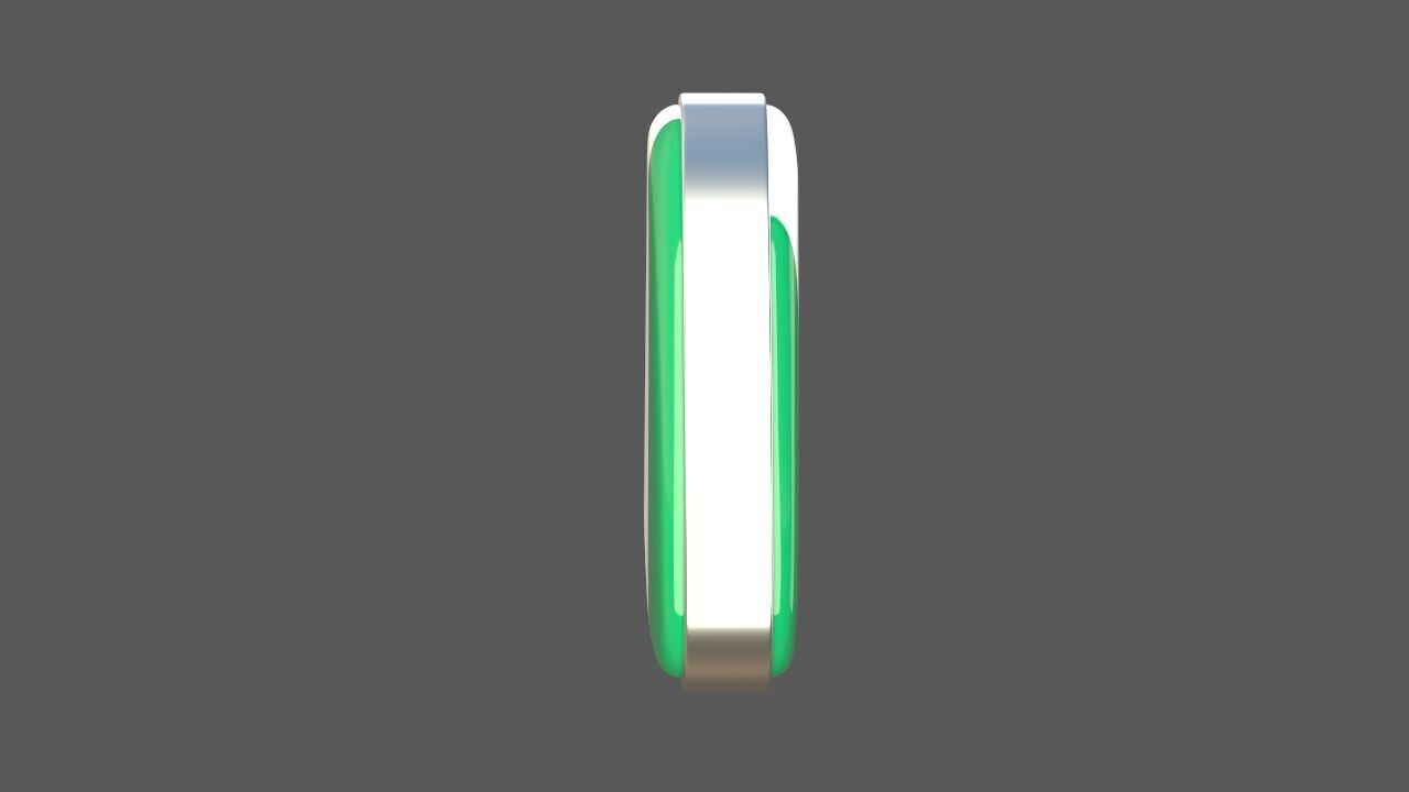 Nigeria flag icon 3D model_5