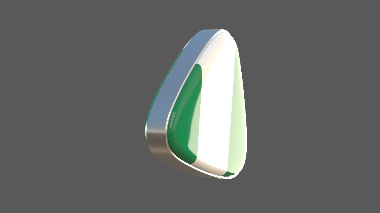 Nigeria flag icon 3D model_2