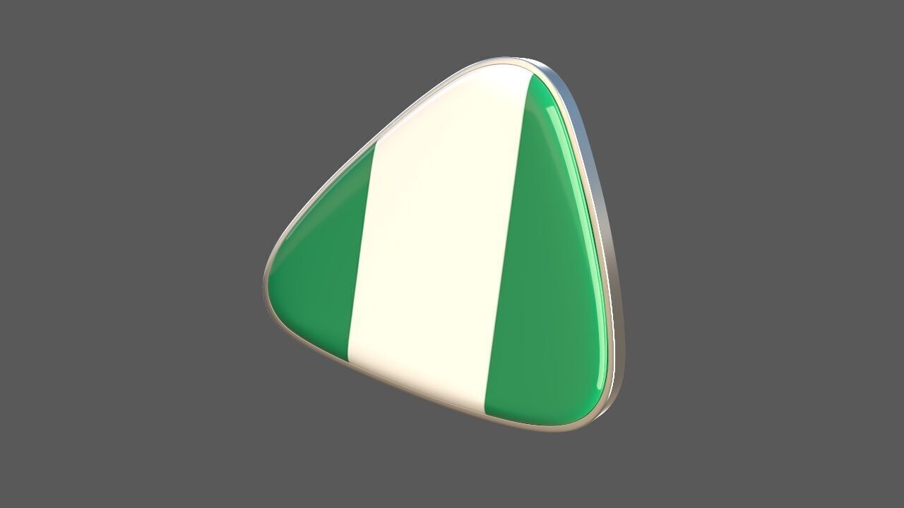 Nigeria flag icon 3D model_3