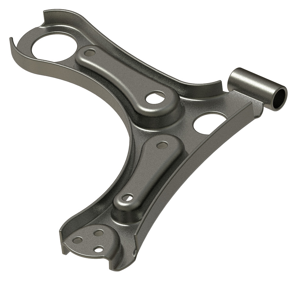 Vehicle Suspension Control Arm 3D print model_3